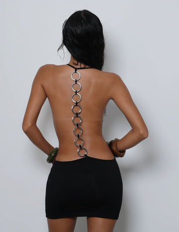 RIO. MINI RINGS CUT OUT DRESS