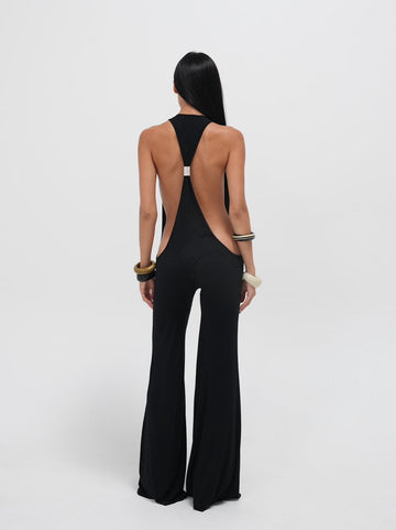 LE LUXE cut out JUMPSUIT