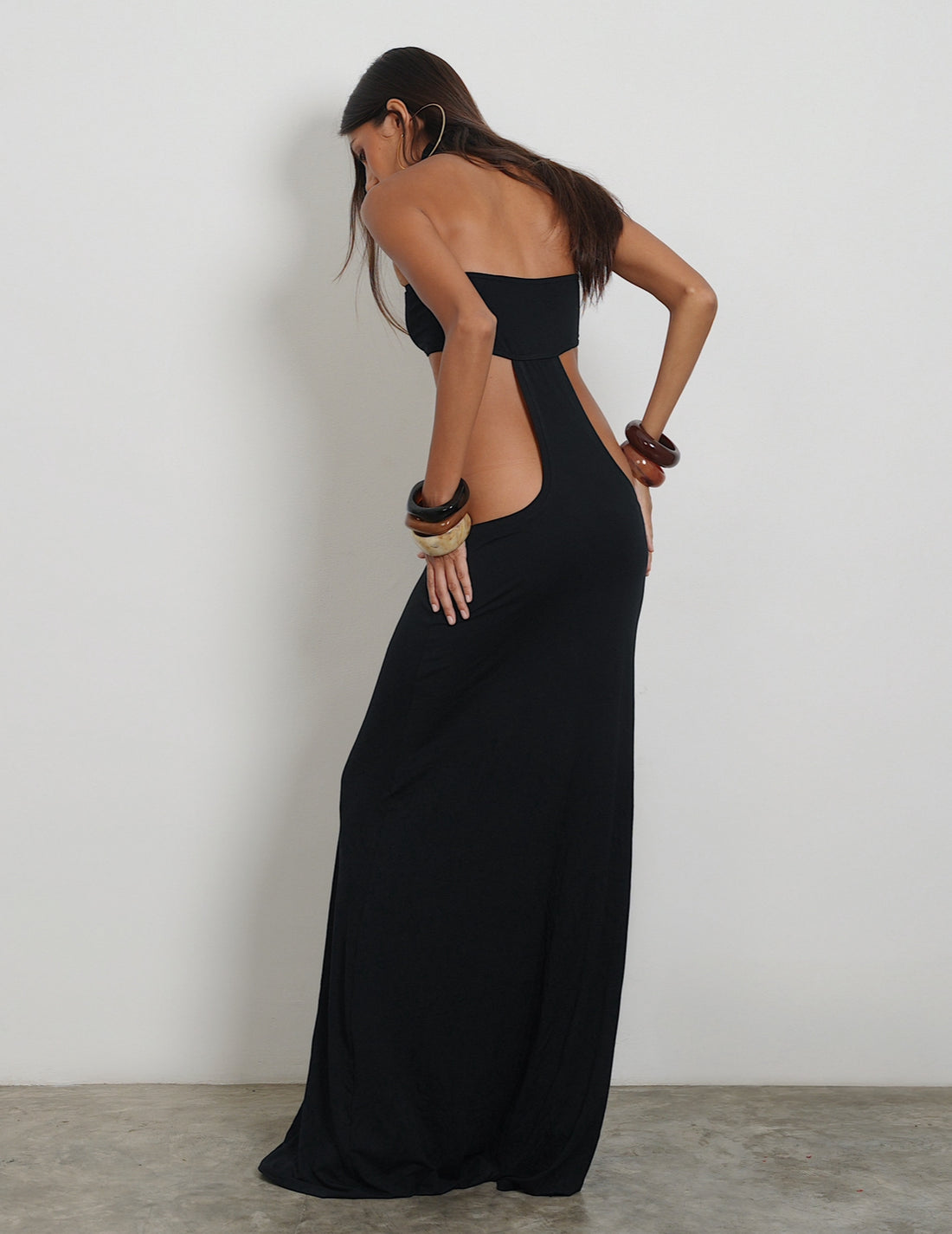 LA TROPICANA RACER MAXI DRESS