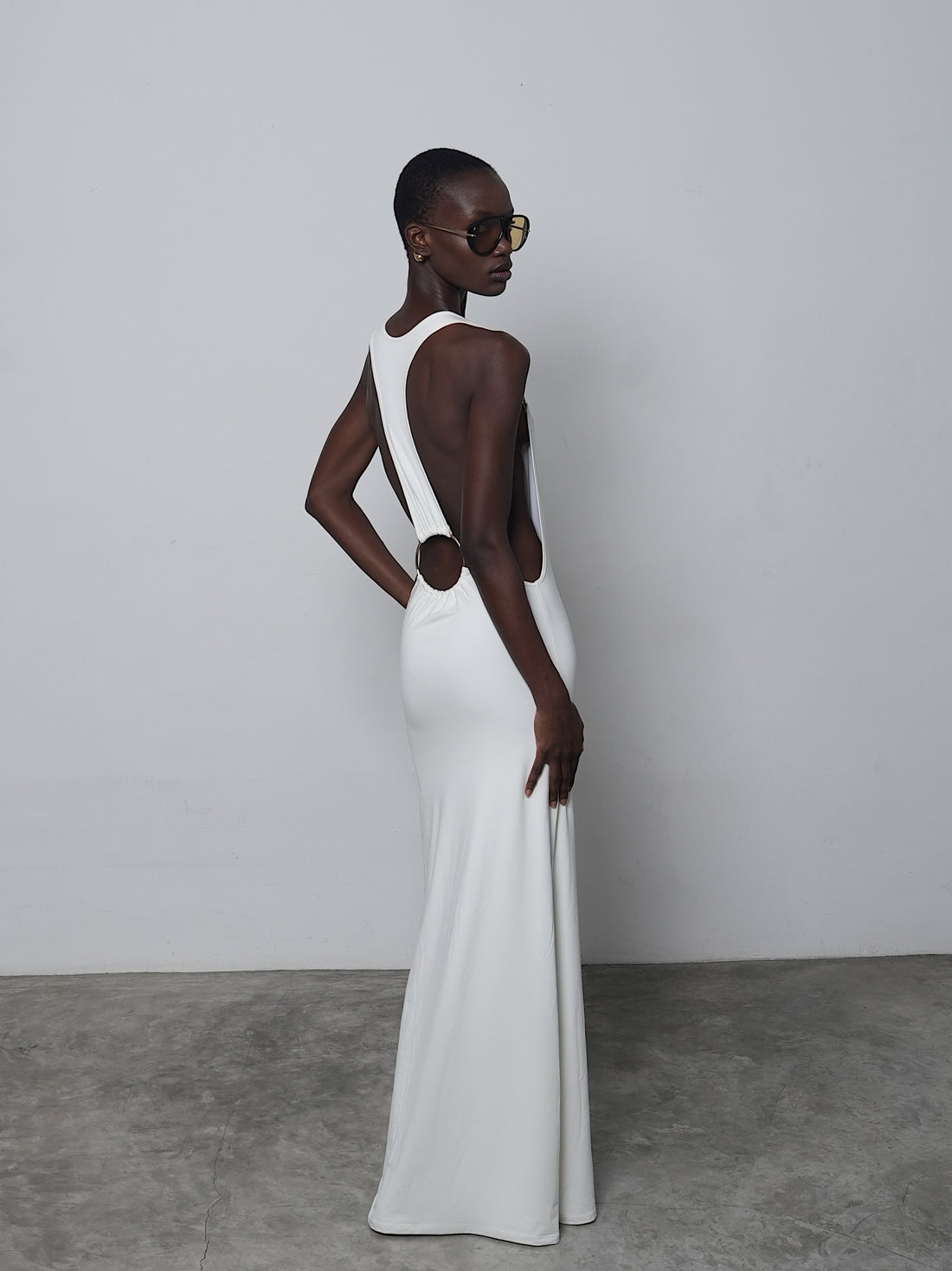 LE LUXE maxi ring dress