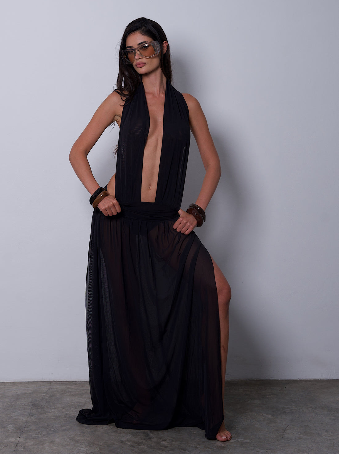 LA TROPICANA MAXI MESH DRESS