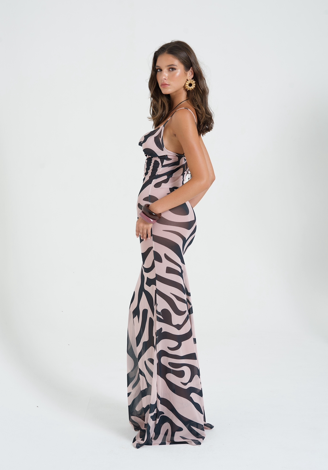 VESTIDO MAXI DE MALLA LOCÉAN NAIA