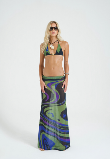 LOCÉAN MESH MAXI SKIRT