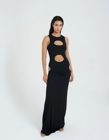 VESTIDO LARGO CON CORTE CIRCULAR DE LOCÉAN