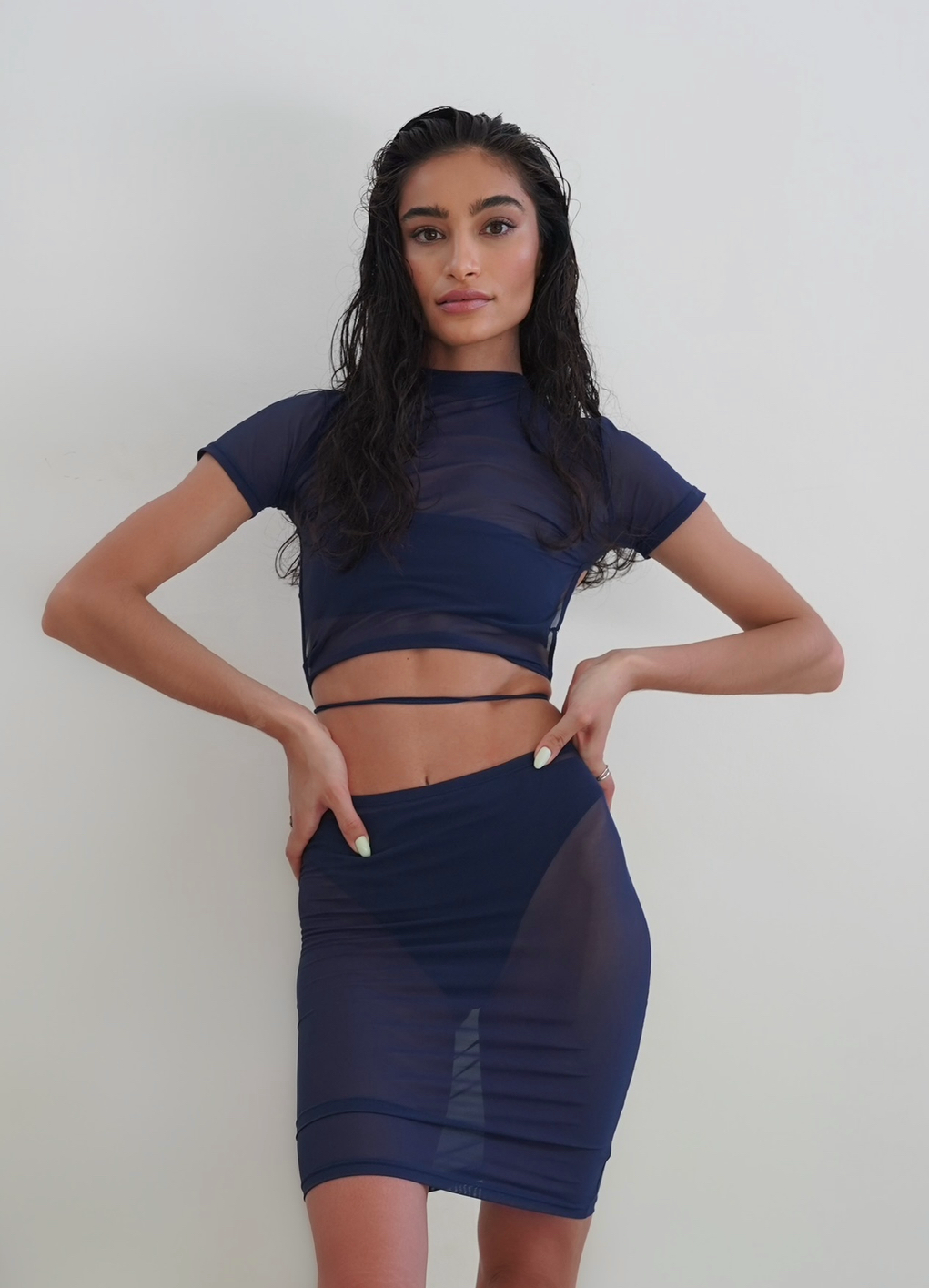 IDOL MESH MINI SKIRT